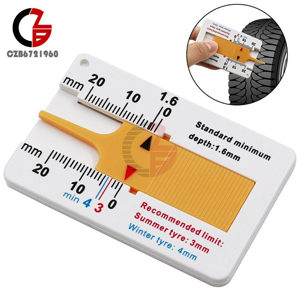 Plastic Measure Tool 0-20mm Auto Car Tyre Tread Read Depthometer Depth Gauge