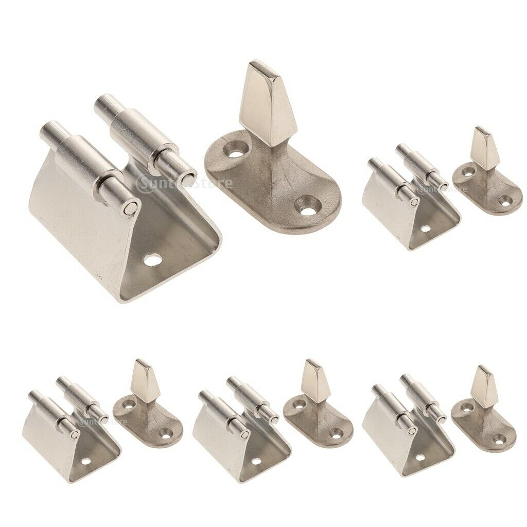 5pc 304 Stainless Steel Boat Deck Cabinet Door Latch Catch Holder Utility