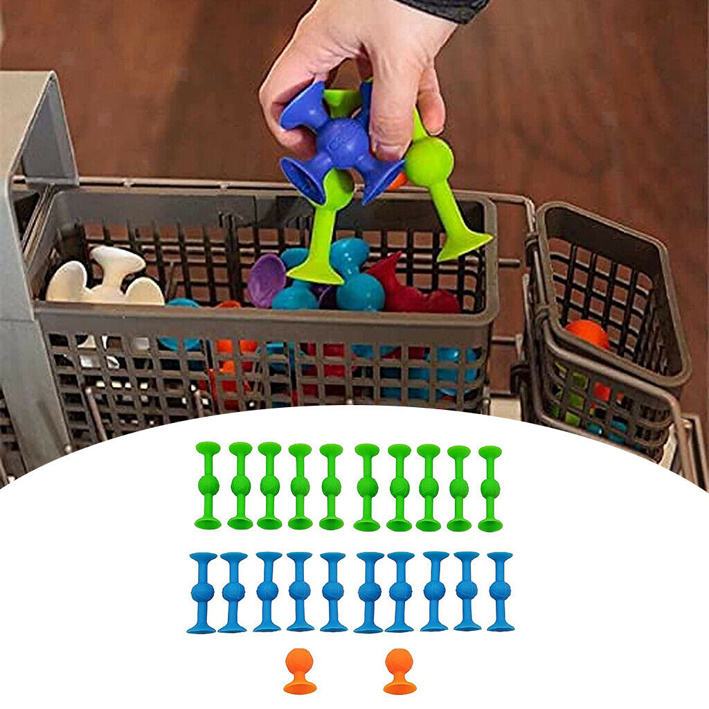Sucker Cup Toys Soft Silicone Suction Cup Toys Building Blocks Sucker