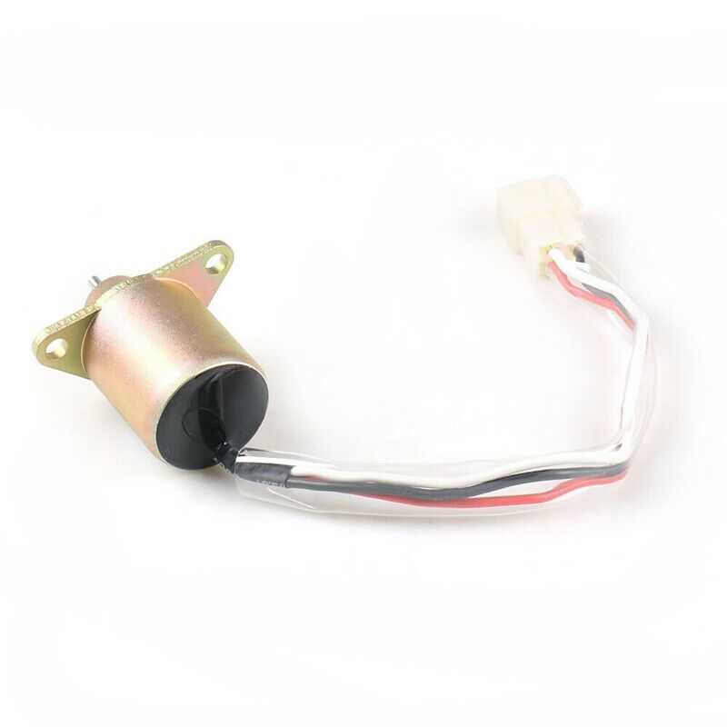 12V Engine Fuel Shut Off Solenoid Valve Shutdown for Yanmar 119653-77950 M3K2K2
