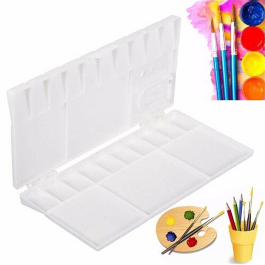 Art Paint Tray Artist Palette Plastic 25 Grids WatercolorDD