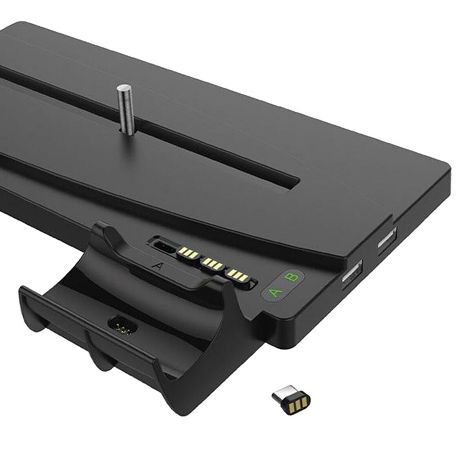 Controller Quick Charging Dock Stand With 2 USB Hubs for PS5 Gamepad Black