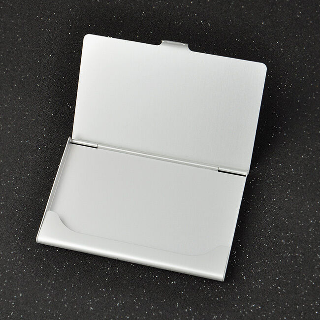 US Stainless Steel Business ID Credit Card Wallet Holder Metal Pocket Case Box ~