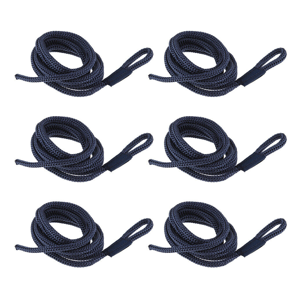 6X Durable Boat Fender Lines Whips Rope Docking Dock Line Marine Essentials