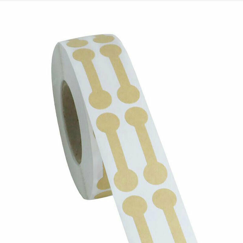 500PCS Brown Price Tags Stickers Jewelry Round Barbell Labels Dumbbell Ta.l8