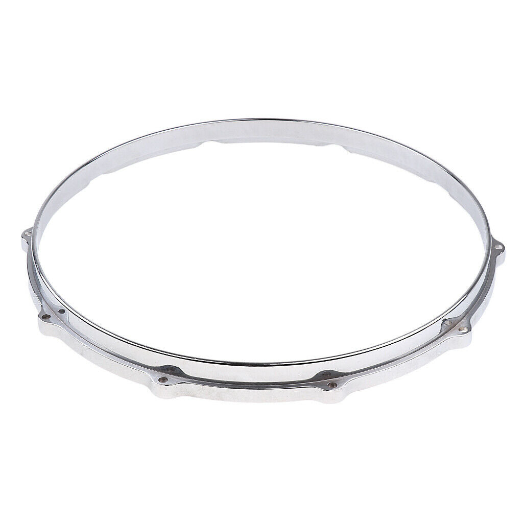 2pcs Aluminum Alloy Snare Drum Plating Hoop Ring Percussion Instrument Parts