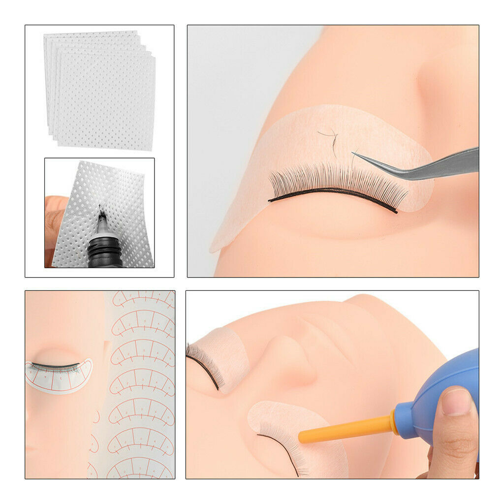 Individual Eyelash Extension Grafting Cleaning Pads Stand Gauze Eye Masks