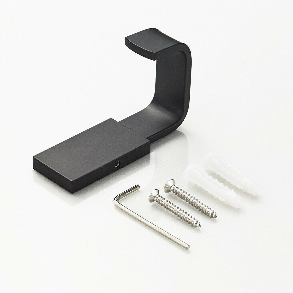 Coat Hook Brass Robe Towel Hooks Contemporary Style Matte Black Finish Wall
