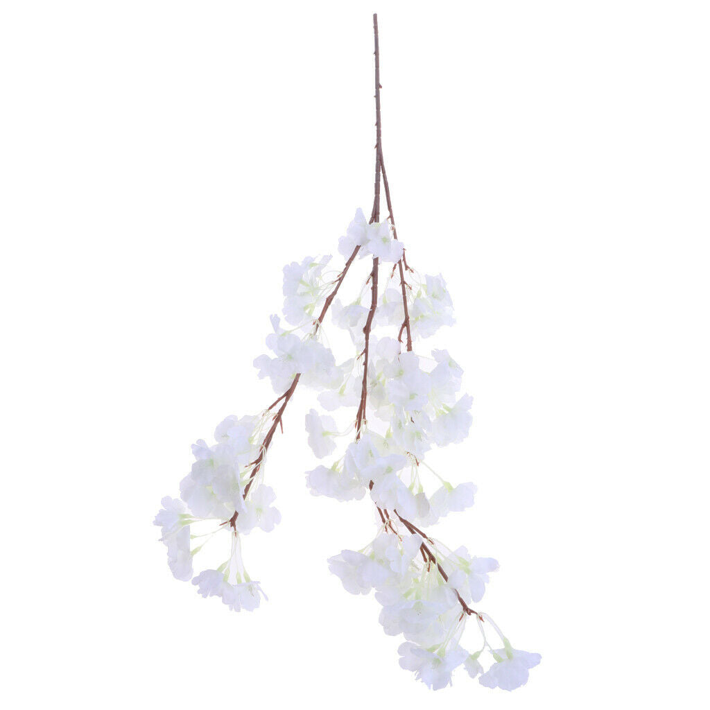 88cm Plastic Peach Flowers Silk Artificial Floral Wedding Party Decoration -