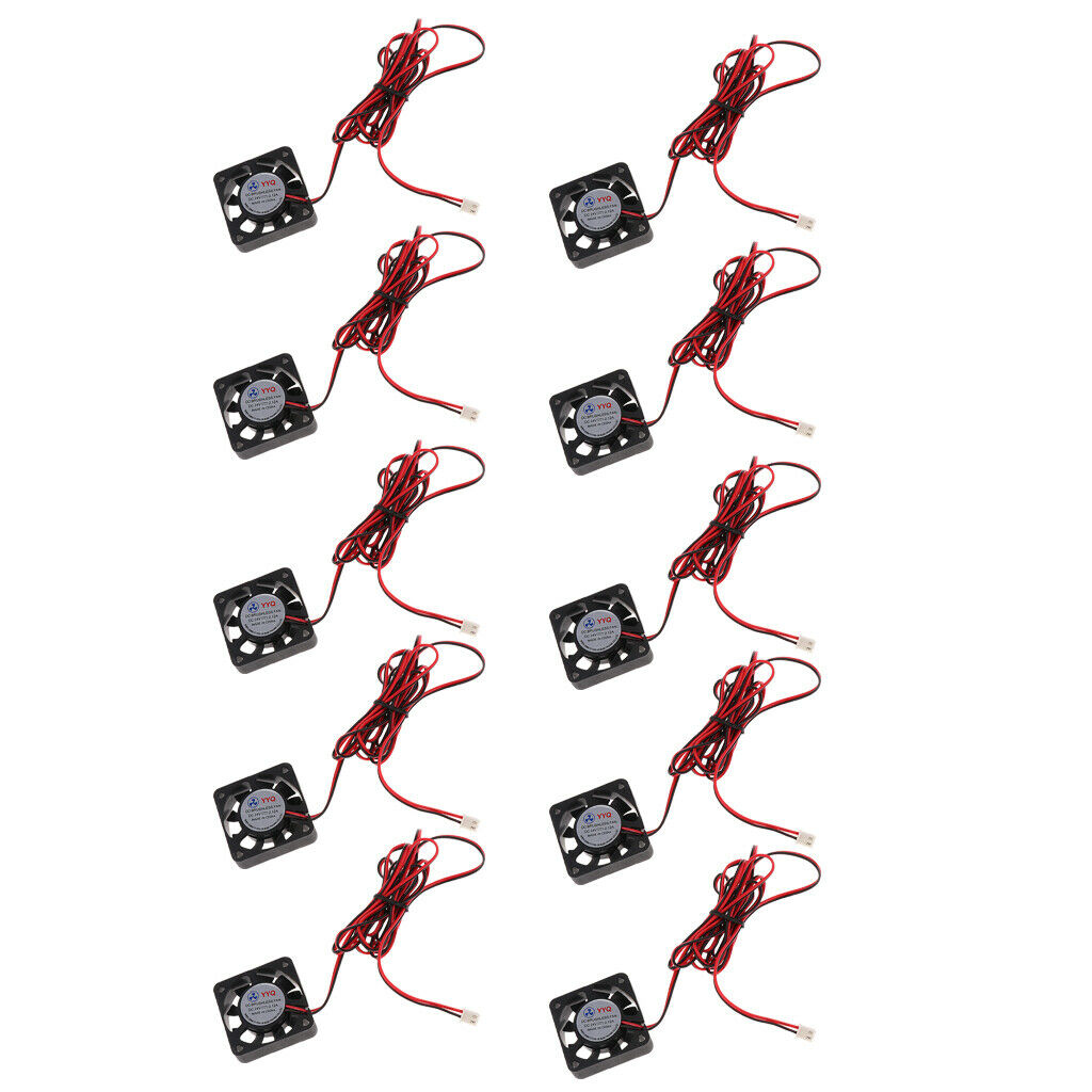 10x Brushless Cooling Fan DC 24V 4010 9 Blade 40x40x10mm 2Pin Sleeve-bearing