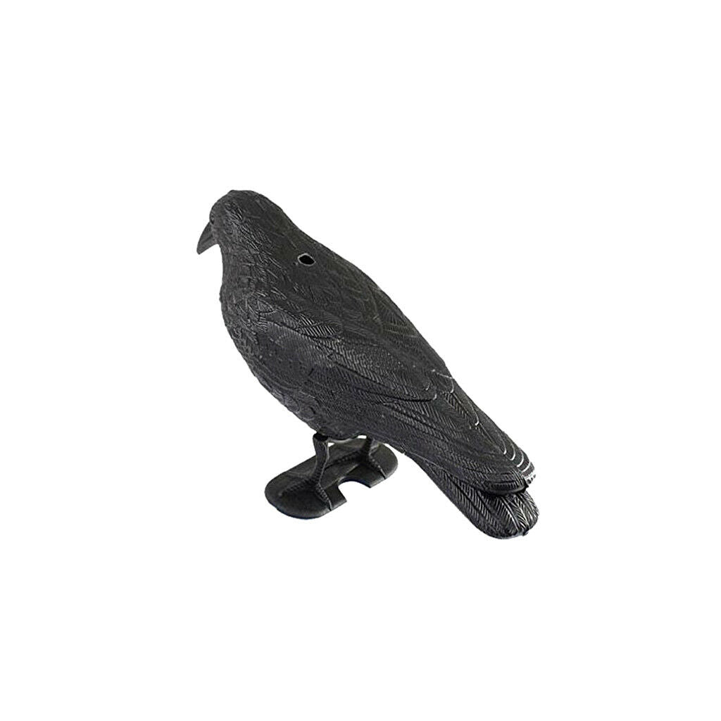 2 Pieces Artificial Garden Black Crow Full Body for Hunting Halloween Decor