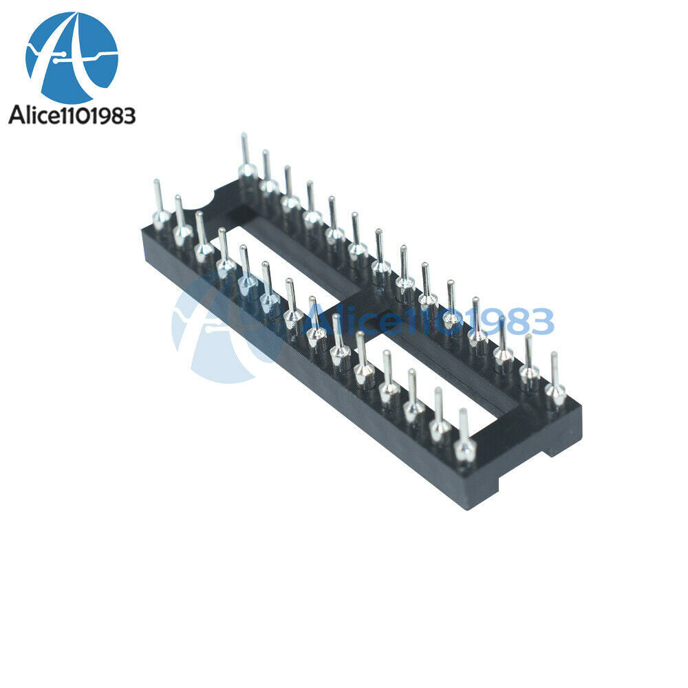 2PCS 28 Pin DIP SIP Round IC Sockets Adaptor Solder Type Narrow
