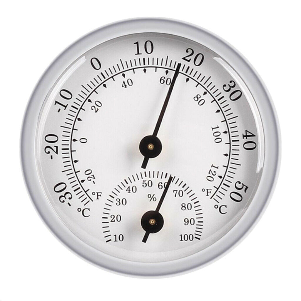 Premium Decorative Wall Thermometer Hygrometer -20 and 120 F /-30 and 50 C