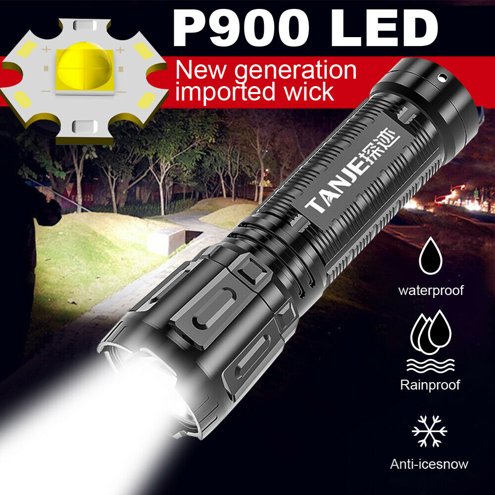 Portable Mini LED Light USB Rechargeable Flashlight High Brightness for Camping