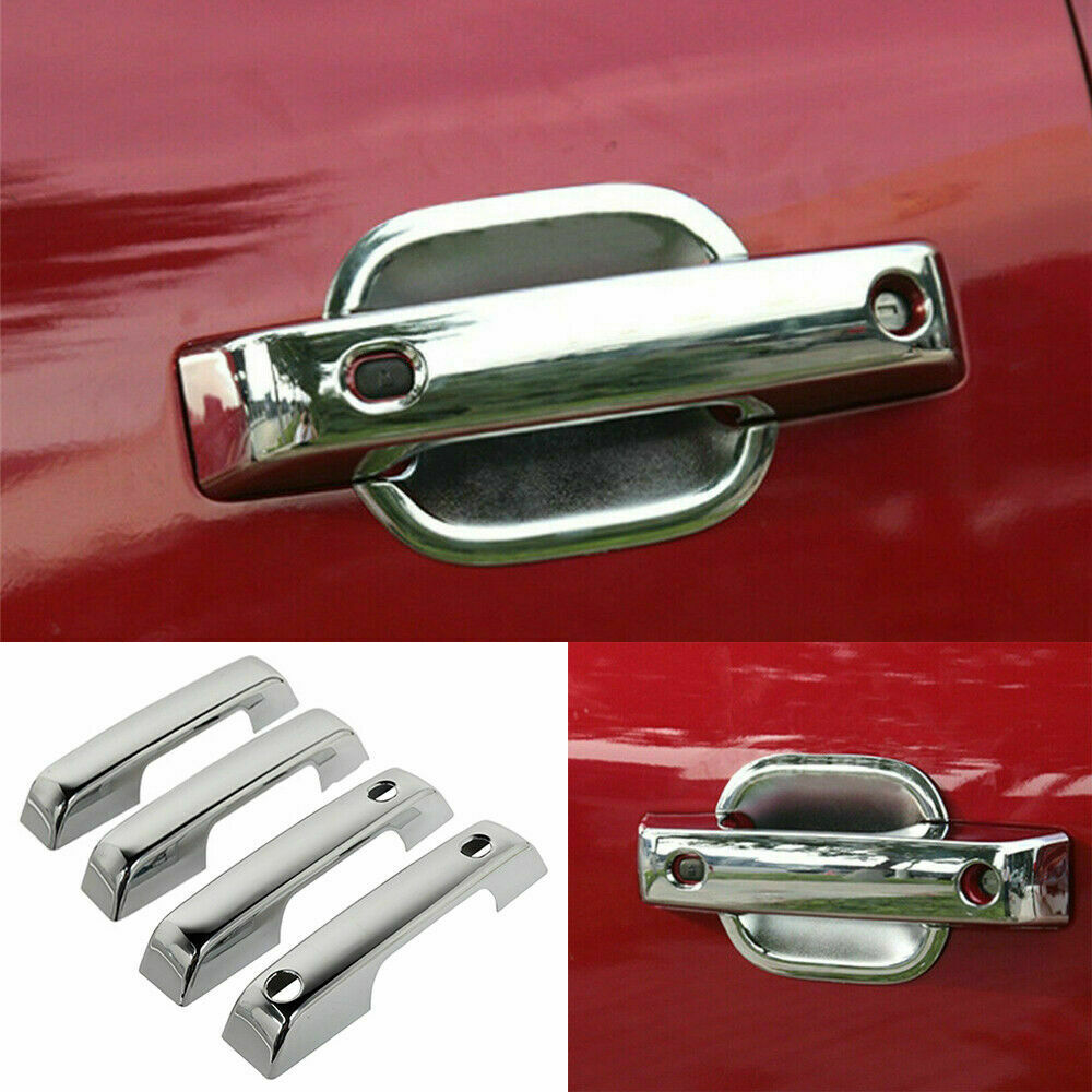 For Ford F150 F-150 2021-2022 ABS Chrome Outer Door Handle Bowl Cover Trim 8PCS