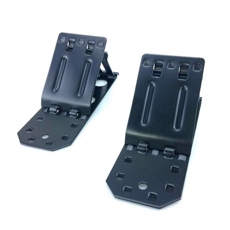 2Pcs Thick Iron Plate Car Auto Wheel Tire Chock Stop Block Slope Anti-slip Solid