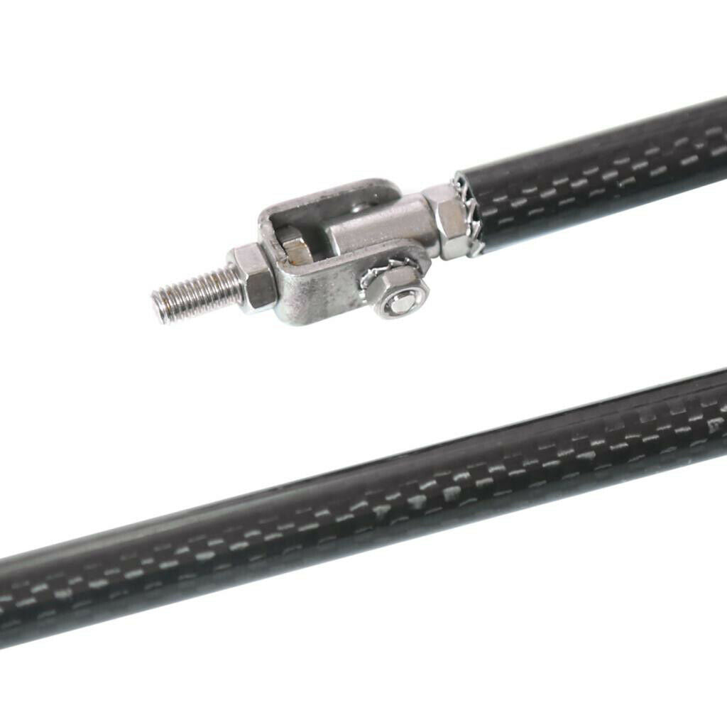 2pcs Car Front Bumper Lip Splitter Strut Rod Tie Support Bars Universal 10cm