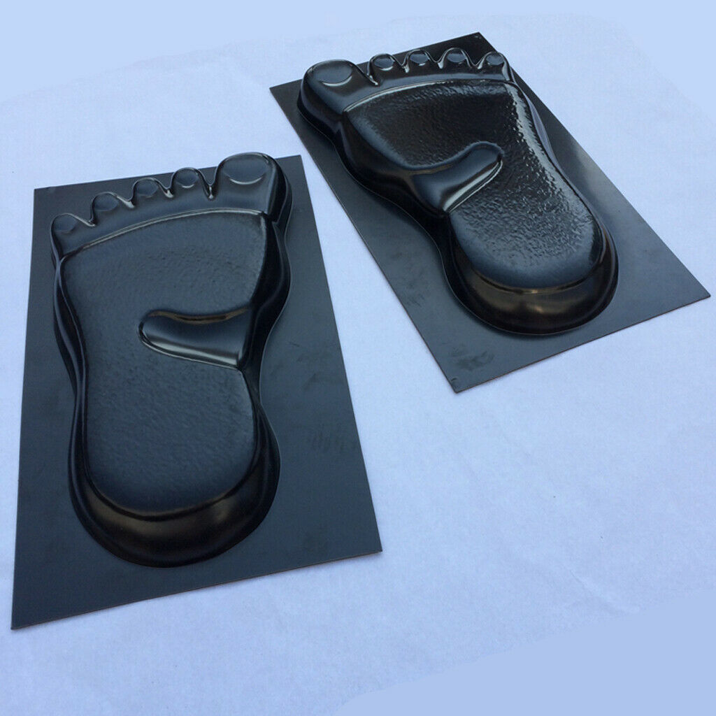 2 Pieces Simulated Foot Print Stepping Stone Garden Paving Mould - For Garden
