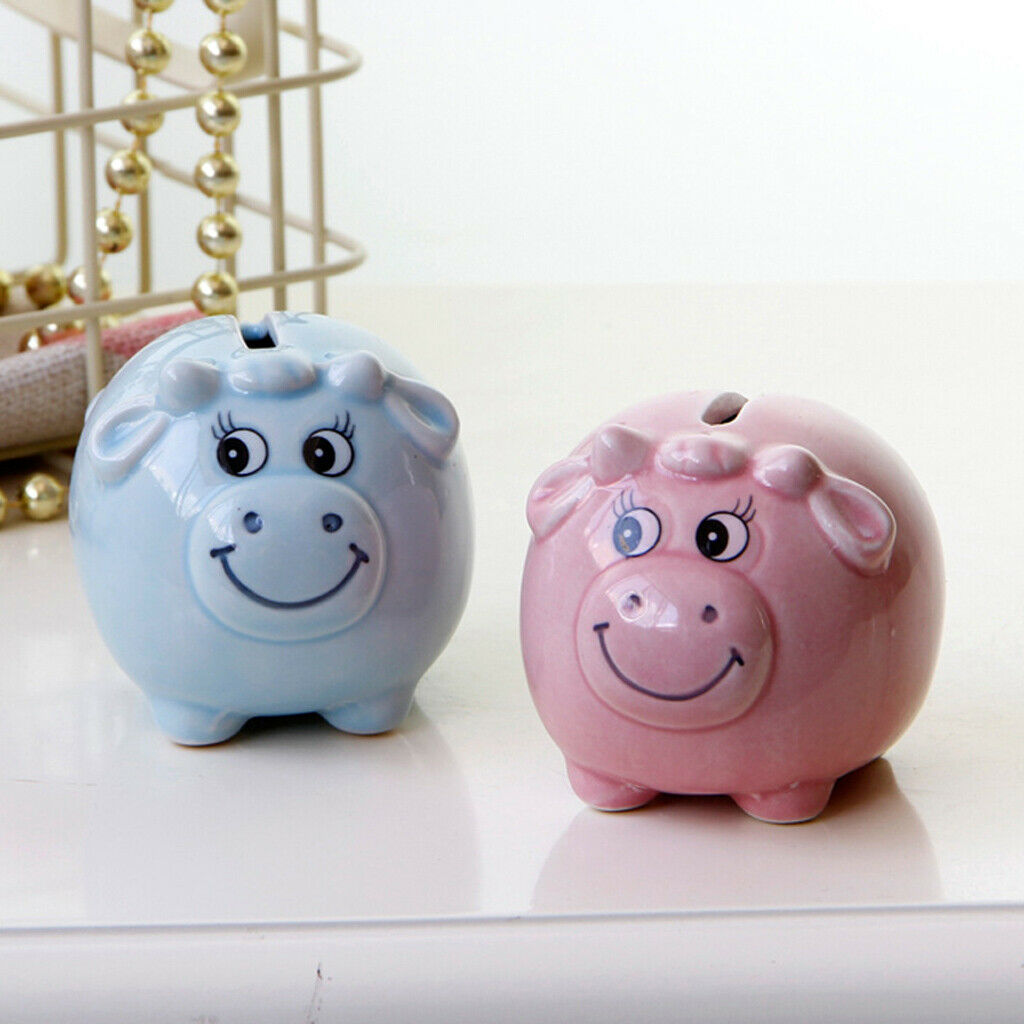 Cartoon Animal Ceramic Piggy Bank Birthday Gift for Kids