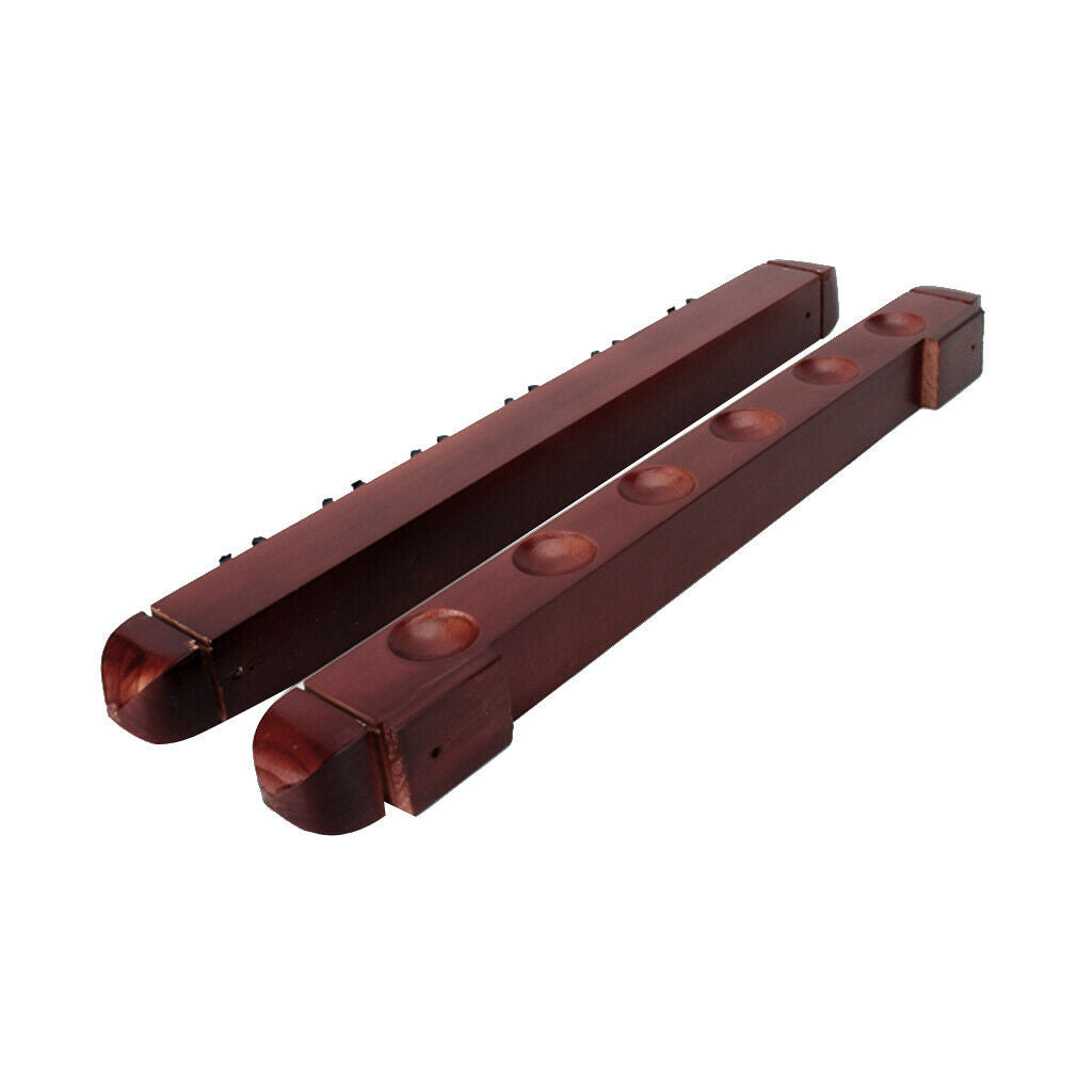 Roman Style 6-Place Wall Rack/Holder Pool/Billiard Cue Stick Wall Cue Rack