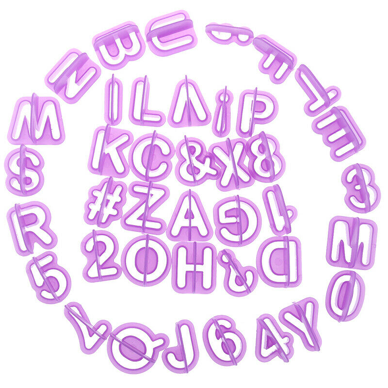 40Pcs/1Set Cake Baking Letter Cookie Fondant Alphabet Number Mold DIY Mold TDD