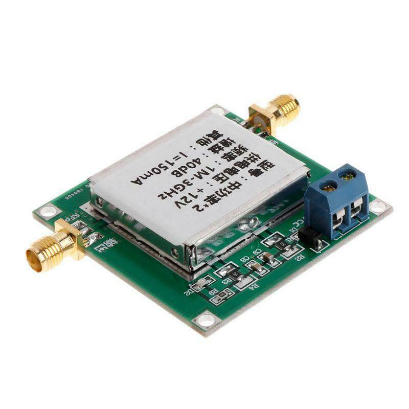 1-3000MHz 3Ghz Gain 40dB LNA RF Broadband Power Amplifier Module DC 12V 150mA