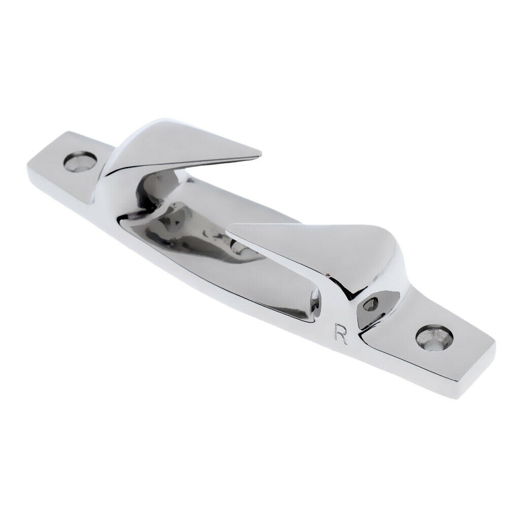 2 Pieces 6" Stainless Steel Skean Boat Deck Dock Line Yacht Rope Cleat Chock