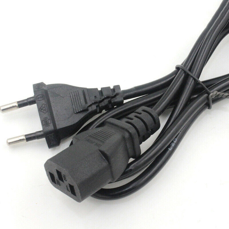 1.5m European Standard German 2 Round Plug 2X0.75mm Power Cord Cable Lead Core