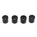 4 Pieces Black Metal Bearing Spacers 10 x 10mm for Skateboards and Longboards