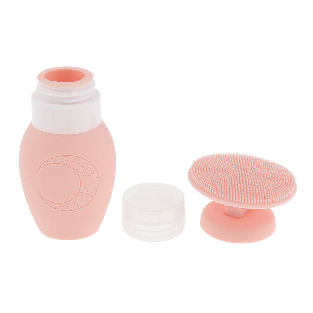 70ml Refillable Empty Travel Bottles Shampoo Makeup Liquids Container Pink