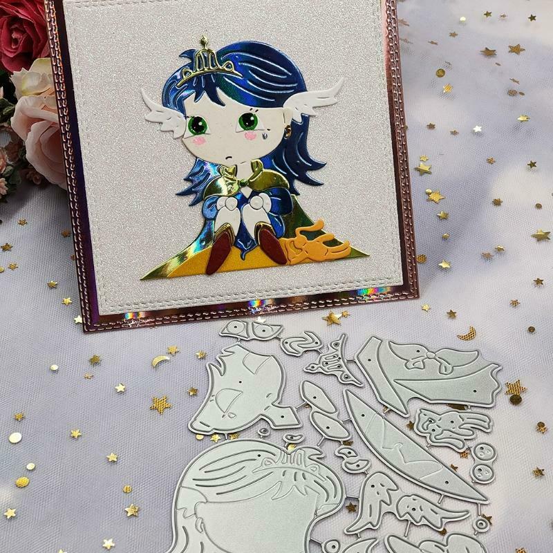 Girl Princess Metal Cutting Dies Stencil DIY Scrapbooking Album Paper Card Mold