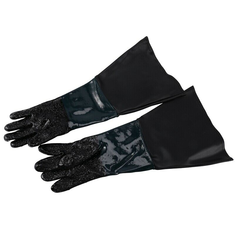 1 Pair Heavy Duty Gloves Soft Comfortable Sandblasting Machine Gloves for SandF5