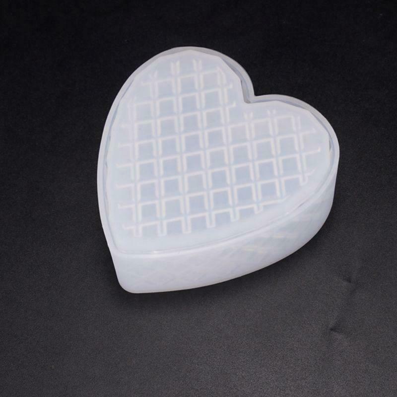Heart Mold DIY Crystal Epoxy Storage Box Mould Jewelry Gift Case Silicone Molds
