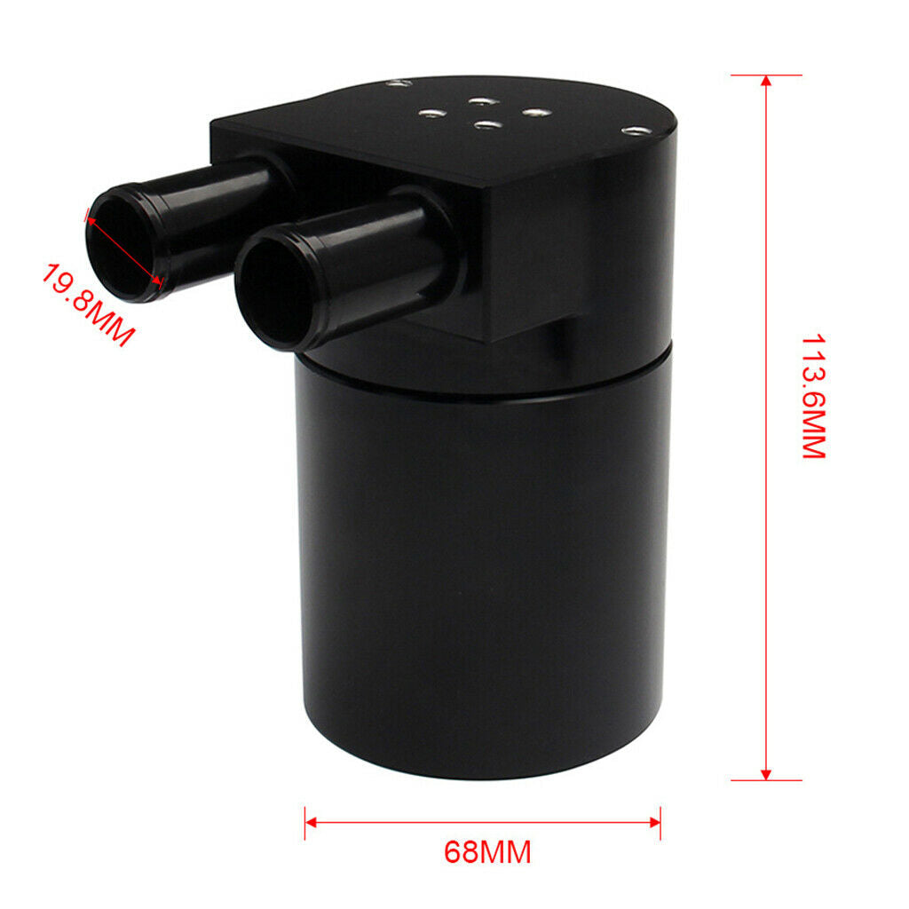 Car Aluminum Alloy Baffled Oil Catch Can Tank Bottle Fit for BMW N54 335