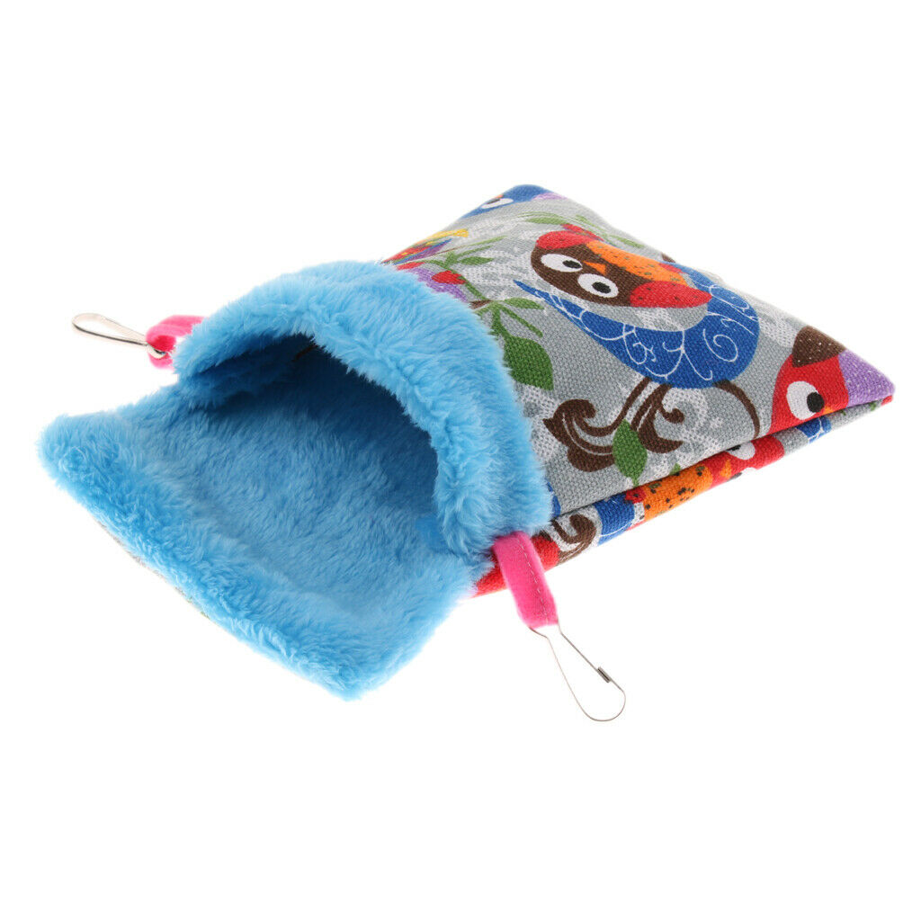 Small Animals Hamster Winter Warm Plush Pouch Sleeping Bed Hammock Owl 2