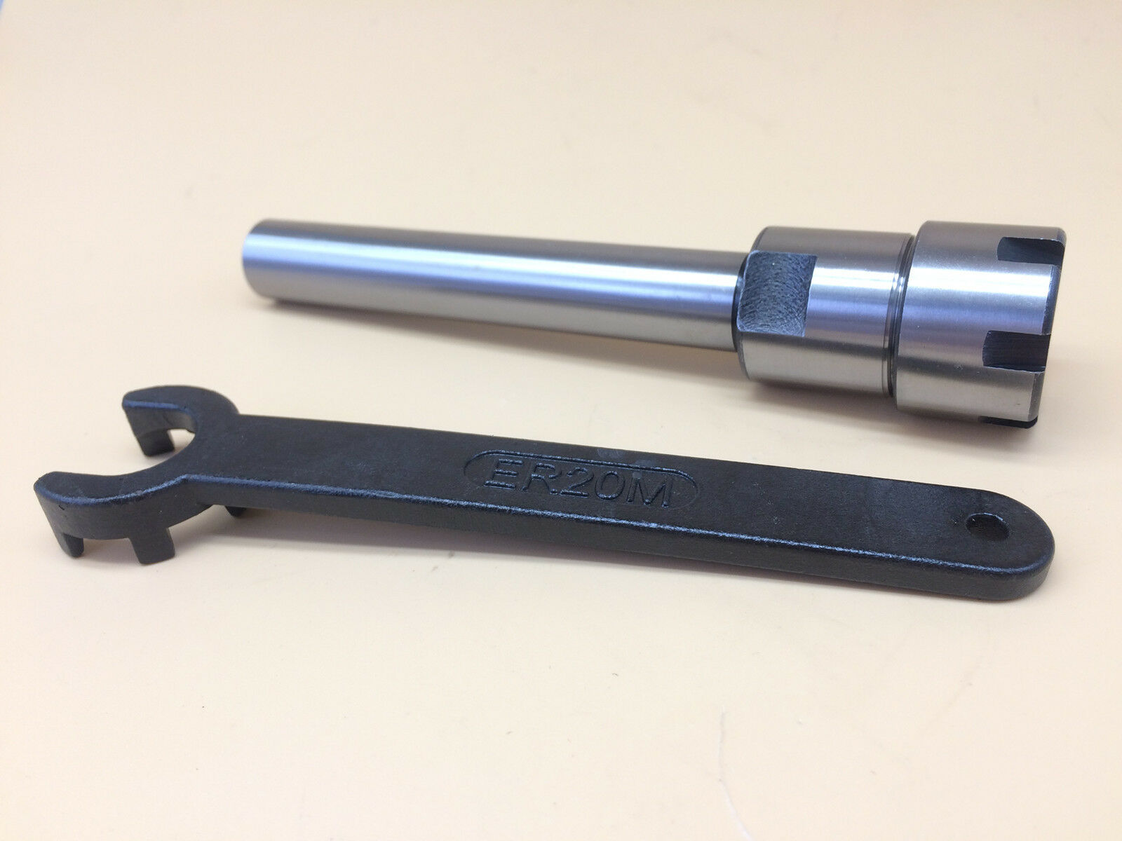 C16 ER20M 100L Collet Chuck Holder Straight Shank+Wrench for CNC Milling [MM01]