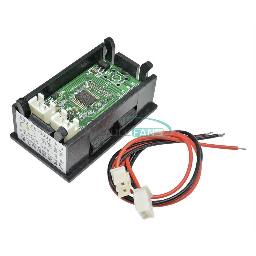 Yellow DC 0-4.3000-33.000V 5 Digit  Precision Digital Volt meter Voltage Panel