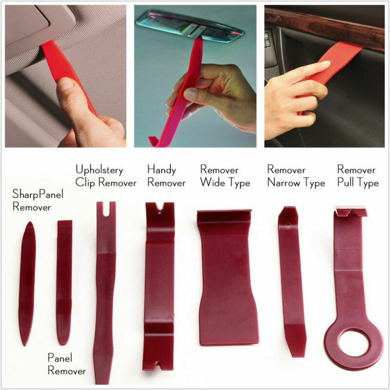 7 Pcs Nylon Car Door Trim Moulding Panel Audio Dash Install Removal Pry Tool Kit