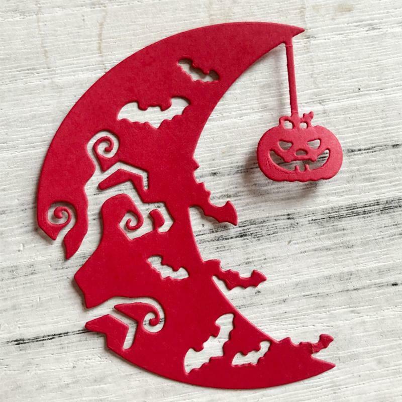 Halloween Pumpkin Moon Metal Cutting Dies Stencil DIY Scrapbooking Album Paper