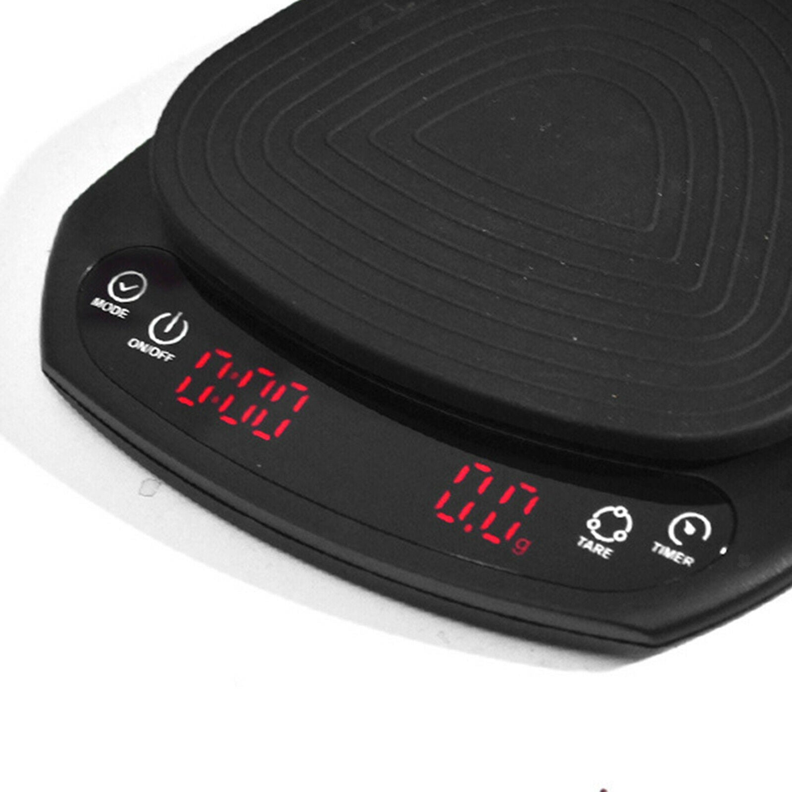 Electronic Digital Kitchen Scale Drip Coffee with Timer Household Use Black
