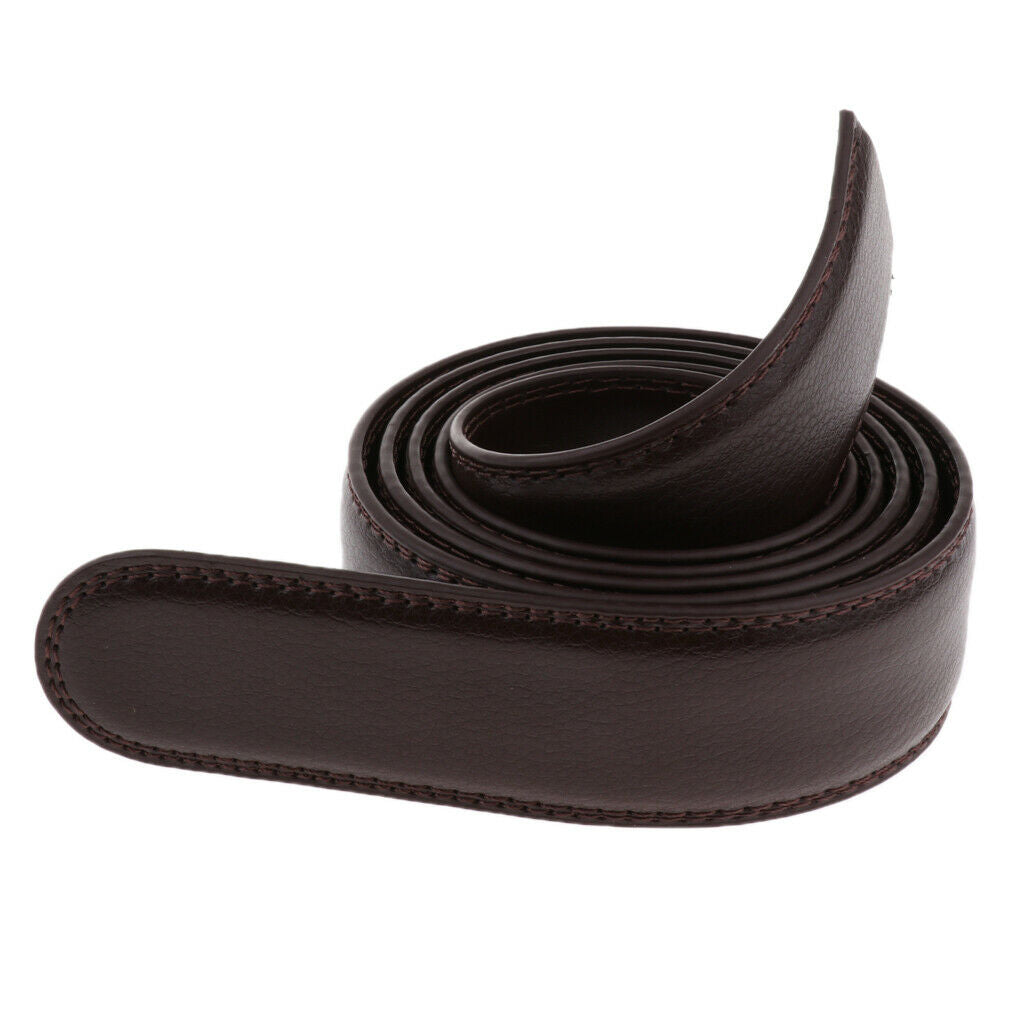 Men's Fashion Leather Replacement Belt Only Belt No Buckle 125cm/45 Inch -