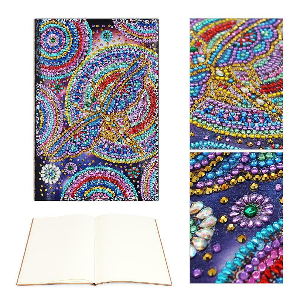 DIY Dragonfly Special Shaped Diamond Painting 50 Pages A5 Notebook Notepad @
