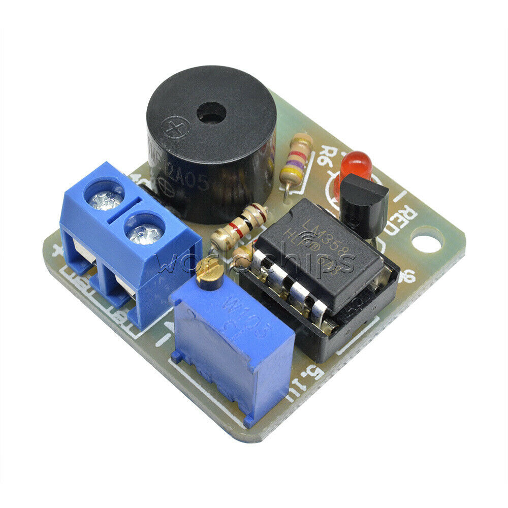 9/12V Anti Over Discharge Low Voltage Protection Module Audible Alarm Buzzer