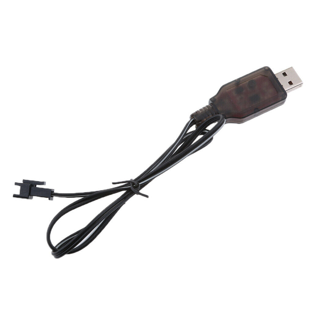 7.2V USB to SM 2Pin NI-MH NI-Cd Battery Fast Charger Cable for RC Drone Toys