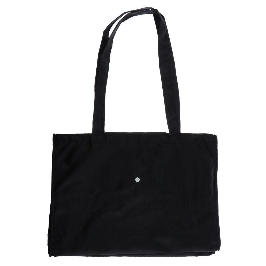 ultrathin Waterproof shopping bag large capacity Folding Tote Bag Eco Black
