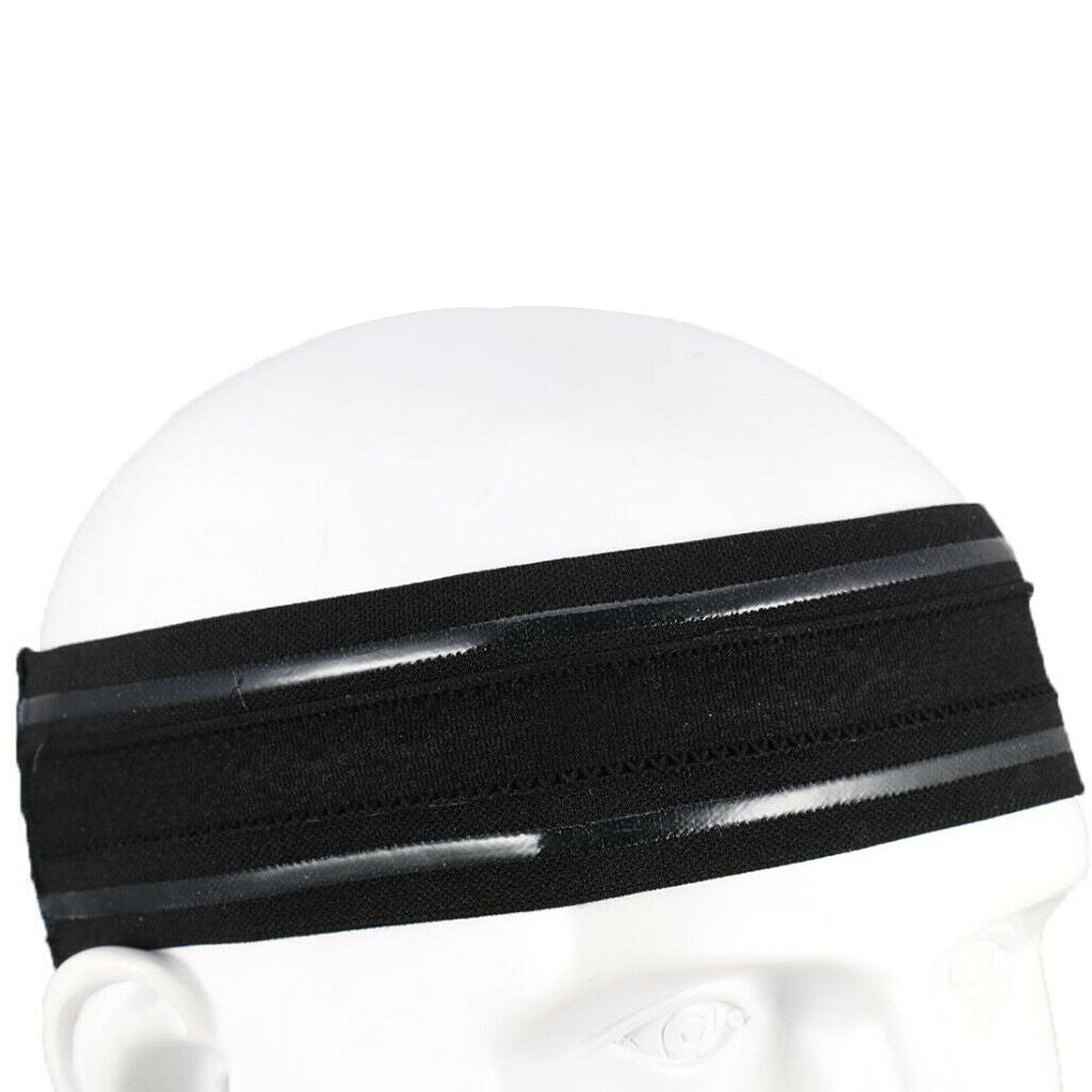 Unisex Sports Yoga Headband Wrap Gym Fitness Elastic Sweatband Black
