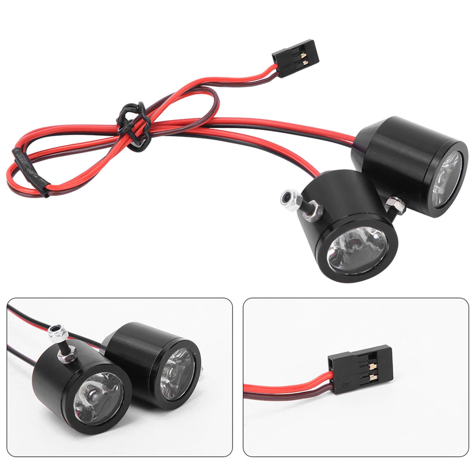 3W Searchlight LED Light For 1/10 Traxxas TRX4 SCX10 D90 RC Truck Crawler Car