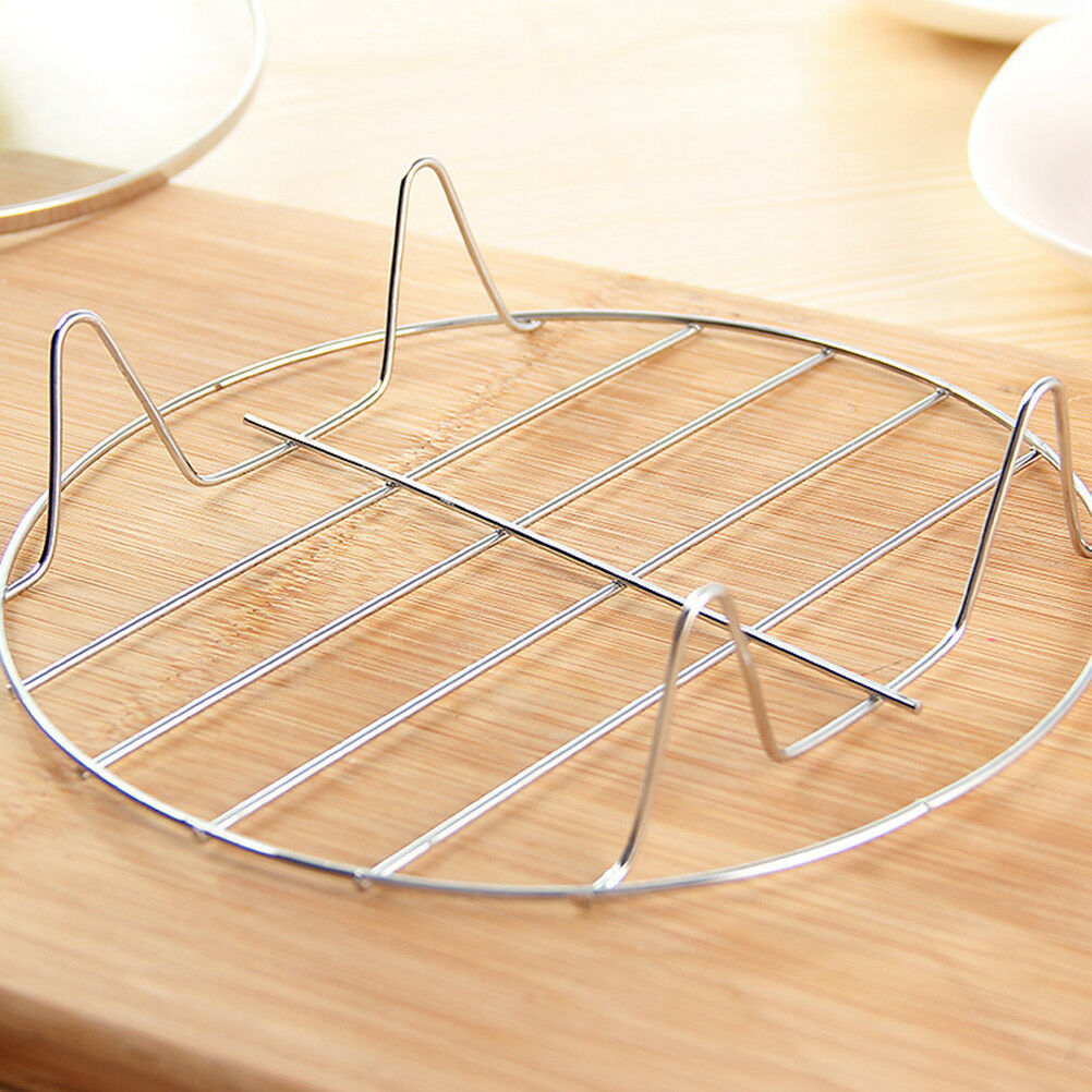Stainless Steel Cooling Rack Round Baking Food Kitchen Pressure Cooker Too.l8