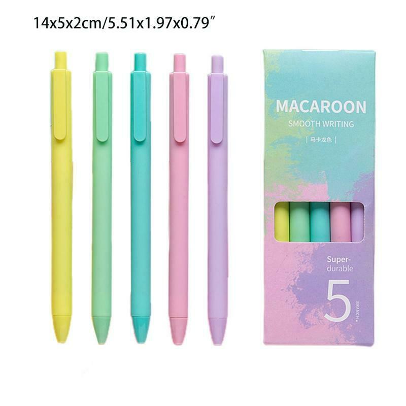 5 Pack Fancy Nice Rollerball Pen Gel Pen Wax Sealed Gel Pen 0.5mm for Journaling