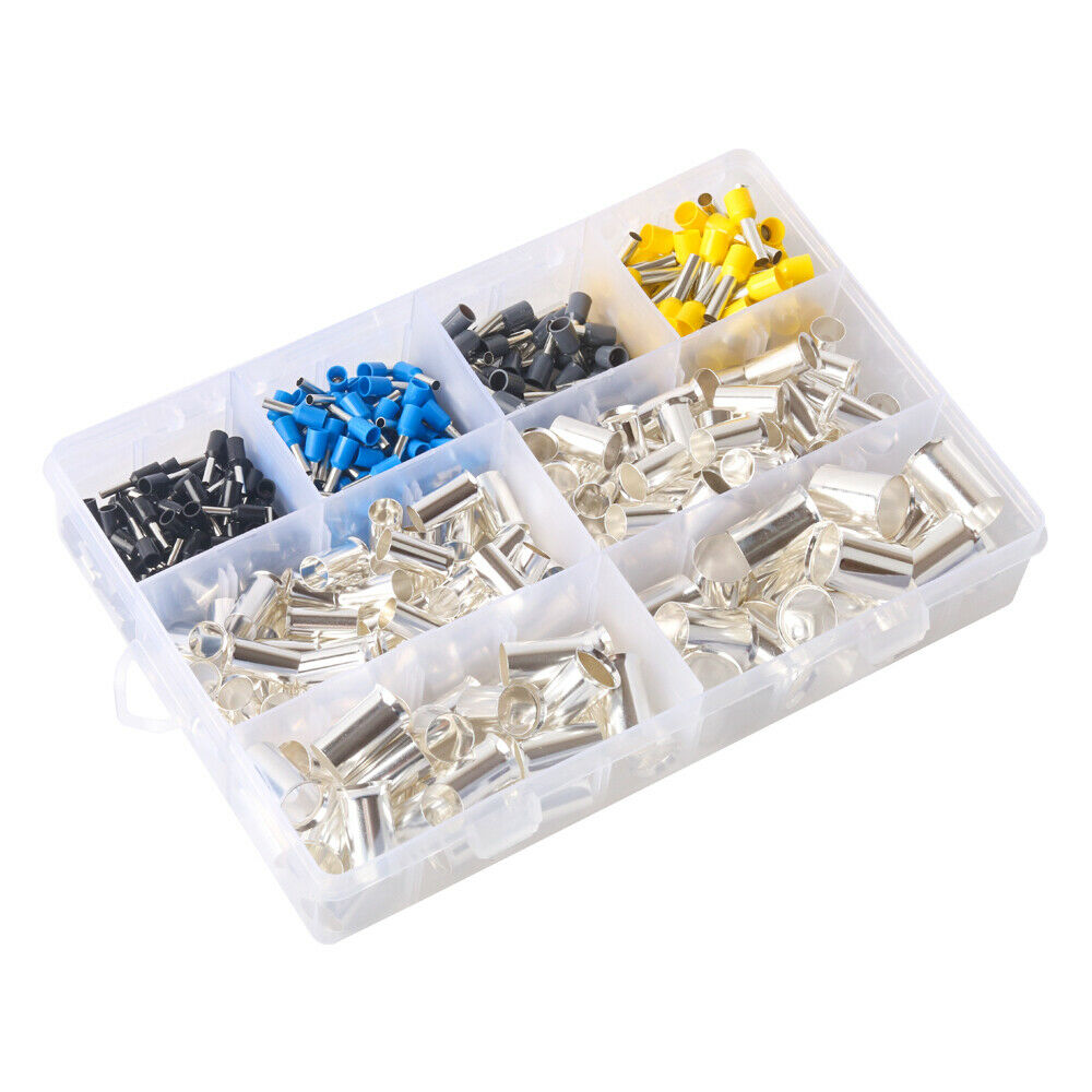 440pcs Insulated Electrical Wire Ferrules Kits Crimp Terminal Connector Sleeves